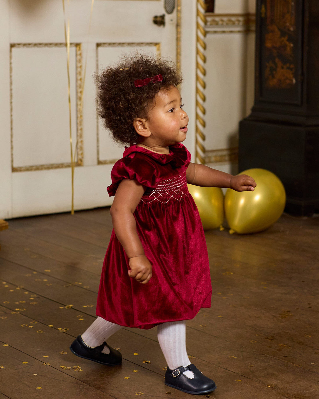 Lily Rose Gold Dress Baby Zara Smocked Dress