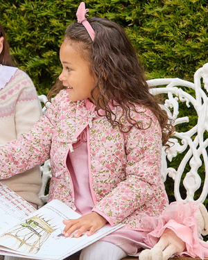 Lily Rose Tank Quilted Jacket in Poppy & Daisy