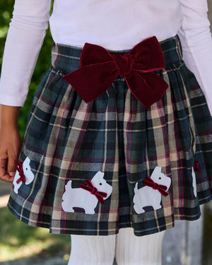 Confiture Skirt Bonnie Scottie Bow Skirt