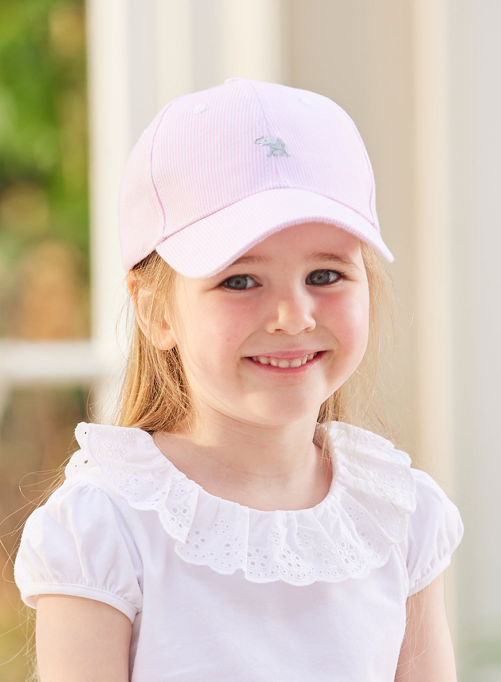 Thomas Brown Cap Charlie Cap in Pink Stripe