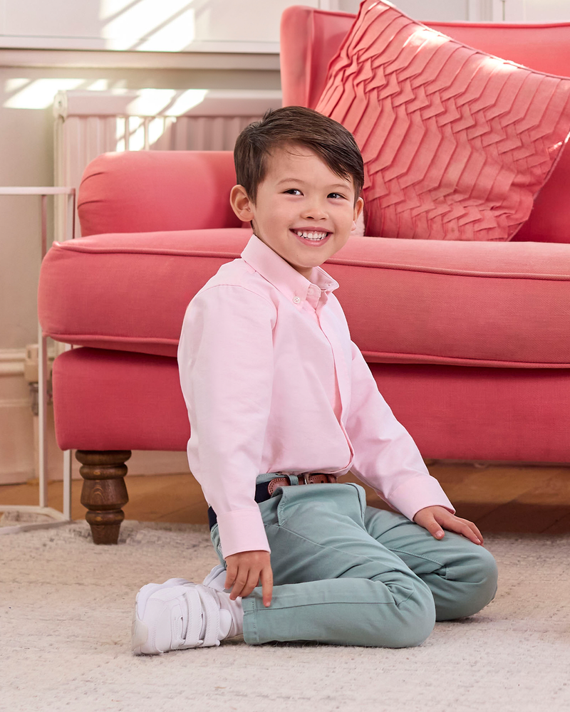 Chelsea Clothing Company Shirt Thomas Shirt in Pale Pink Chambray