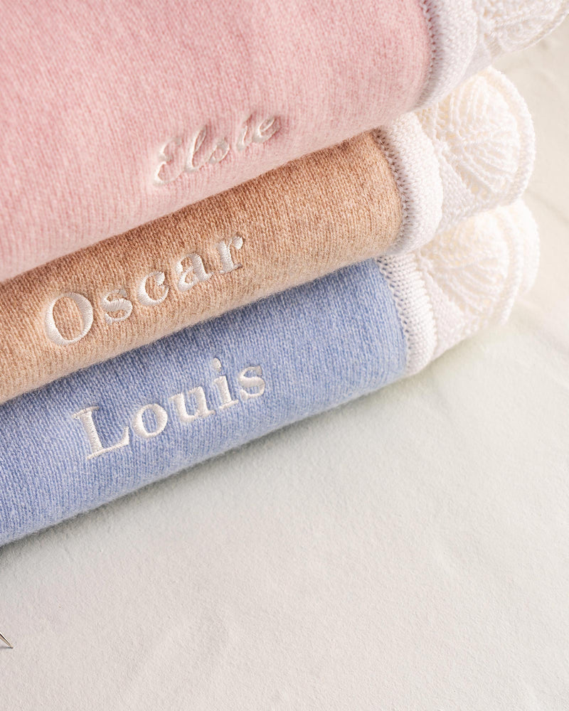 Lapinou Blanket Cashmere Blanket in Pink