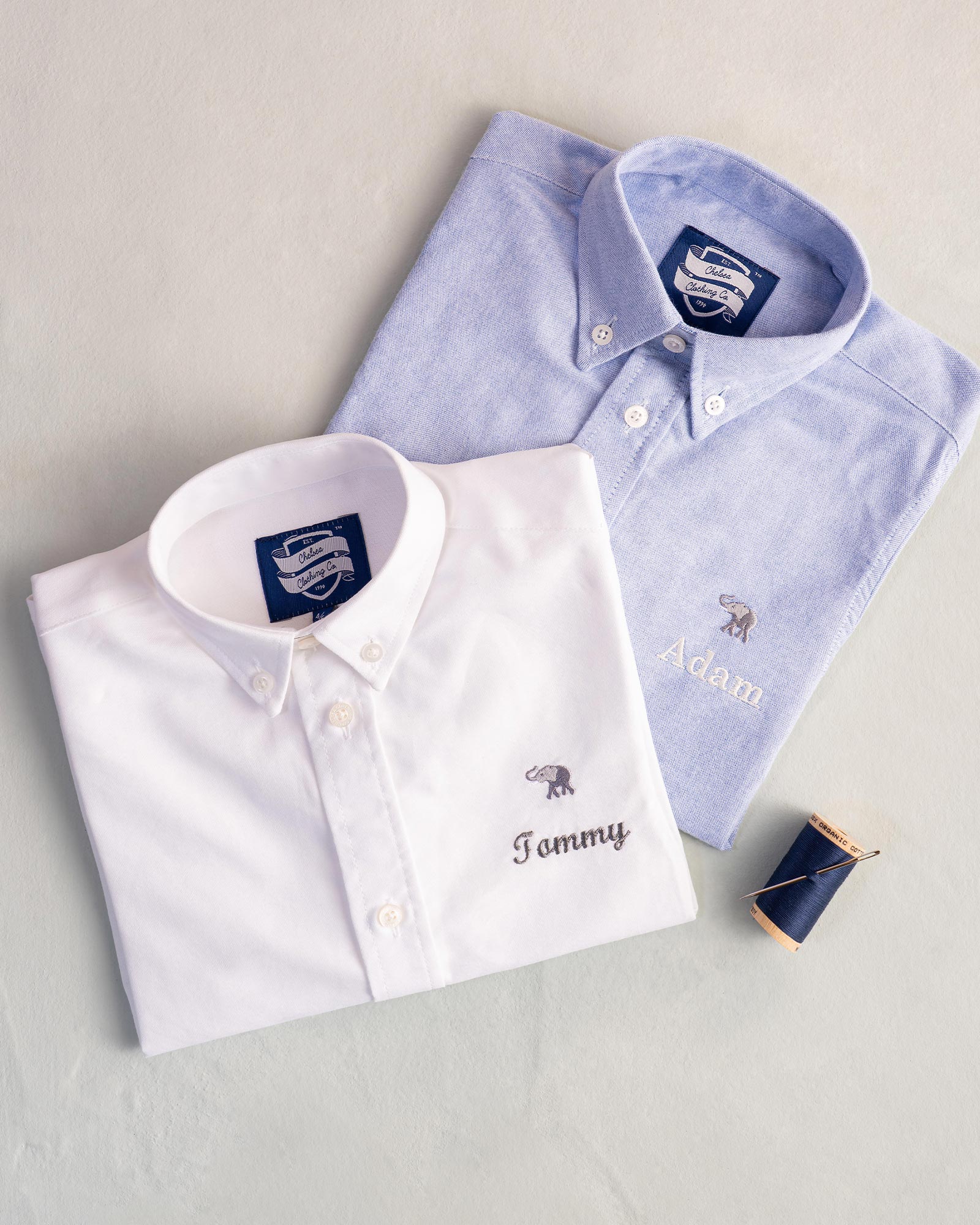 Thomas Shirt Blue Oxford | Trotters London – Trotters Childrenswear