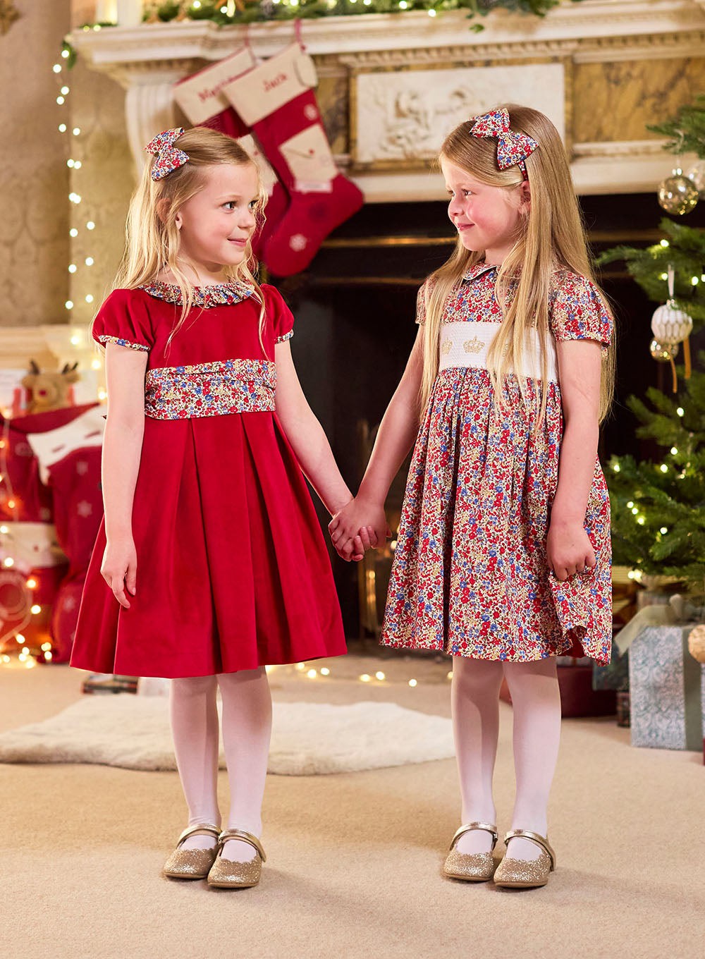 Lily Rose Gold Dress Emma Velvet Party Dress