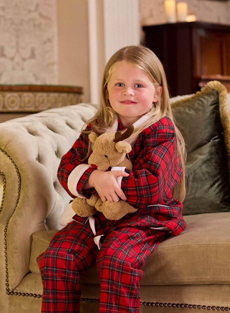 Original Pyjama Company Bathrobe Cosy Tartan Bathrobe
