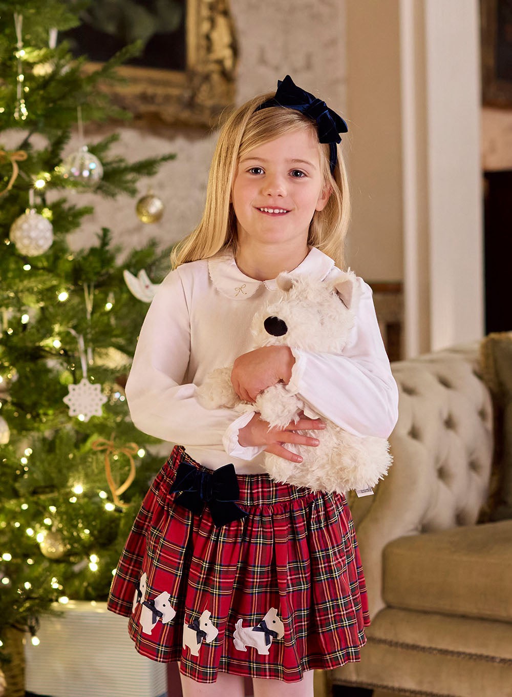 Tartan Scottie Skirt Trotters London