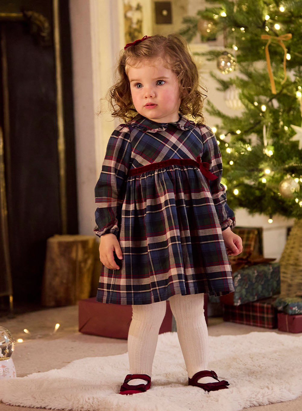 Confiture Dress Baby Bonnie Tartan Dress