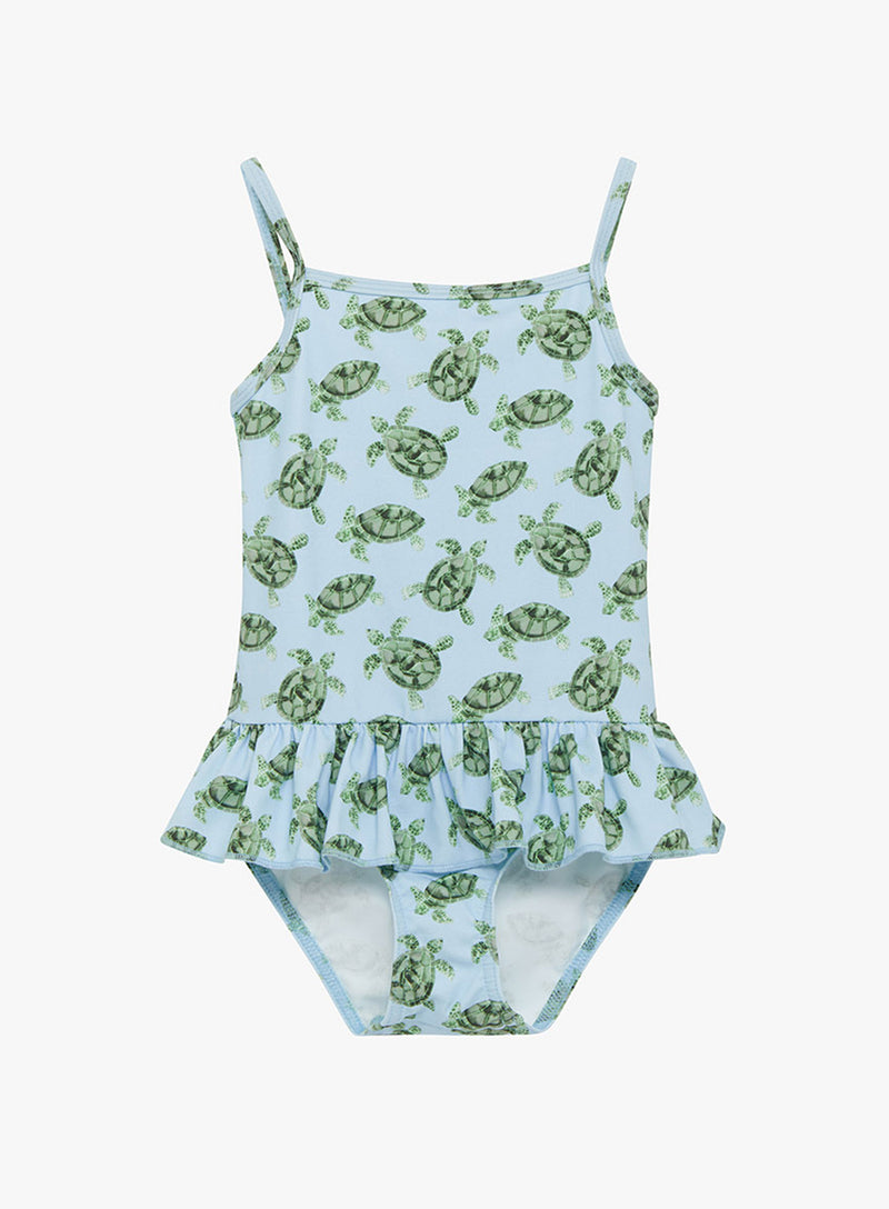 Hampton Swim Swimsuit Peplum Swimsuit in Turtle