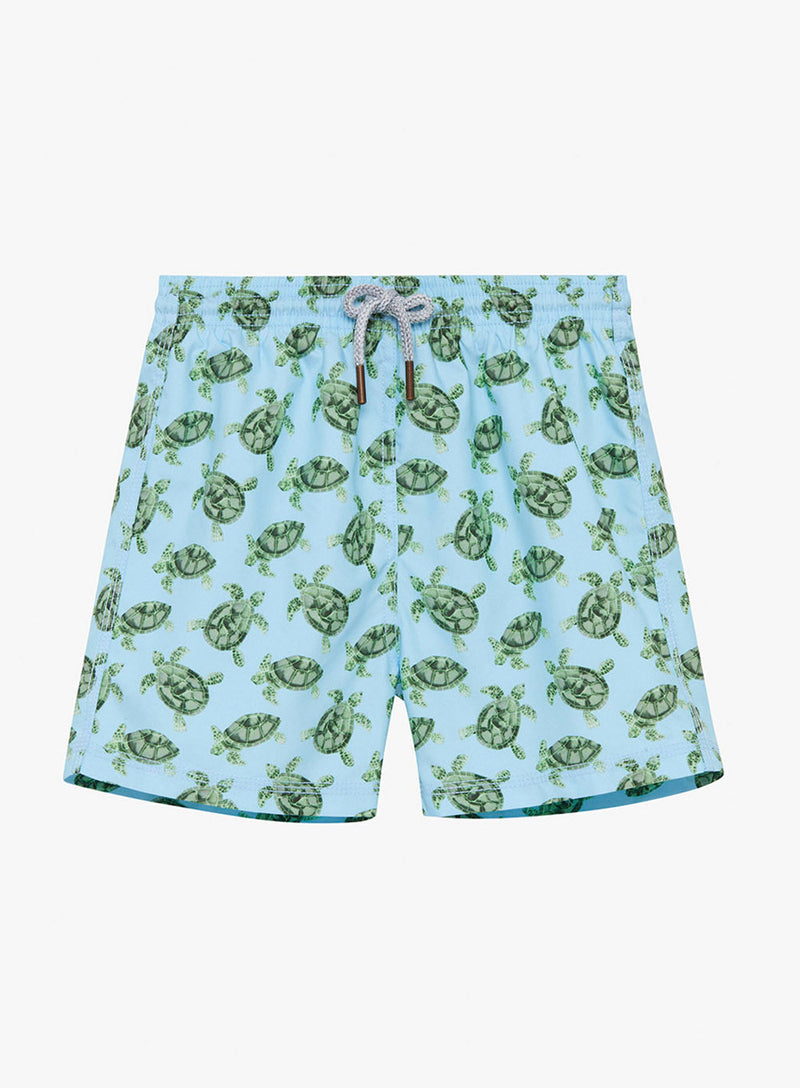 Trotters Childrenswear Gift Set Daddy & Me Turtle Swimshorts Gift Set