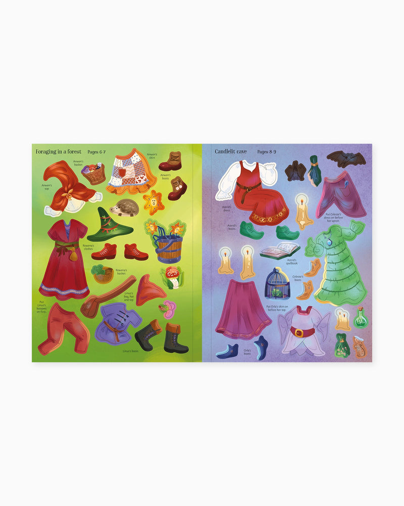 Usborne Book Usborne's Sticker Dolly Dressing Witches and Wizards
