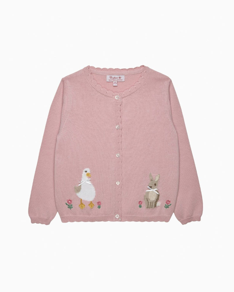 Confiture Cardigan Duck and Bunny Cardigan in Pink