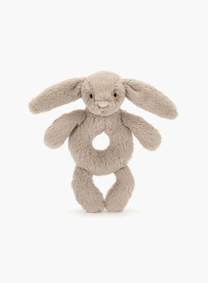 Baby Jellycat Toy Jellycat Bashful Bunny Ring Rattle in Beige