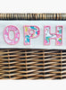 Bespoke Baskets Homeware Bespoke Baskets Medium Personalised Letters Toy Box in Betsy Floral