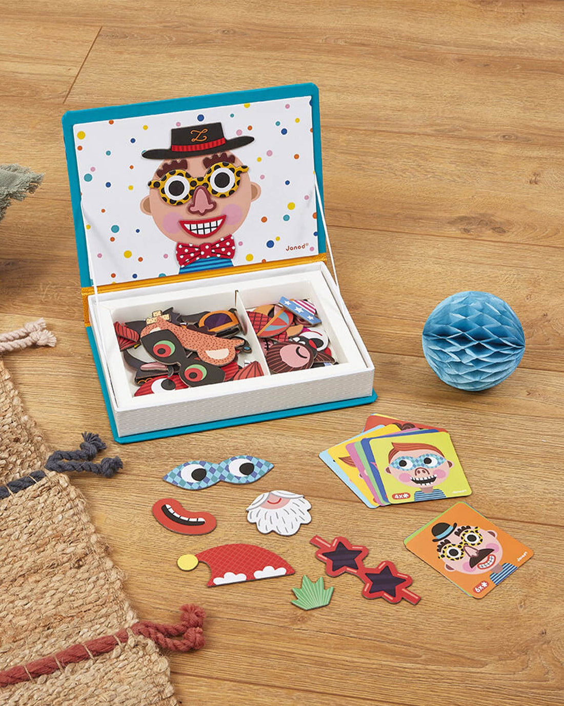 Janod Toy Magneti' Book Boy's Crazy Faces