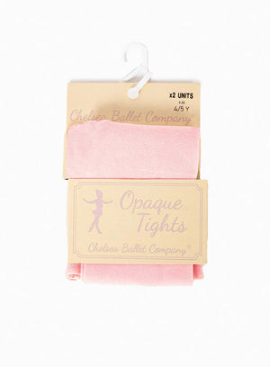 Chelsea Ballet Company Tights 2 pack Opaque Tights in Blush Pink