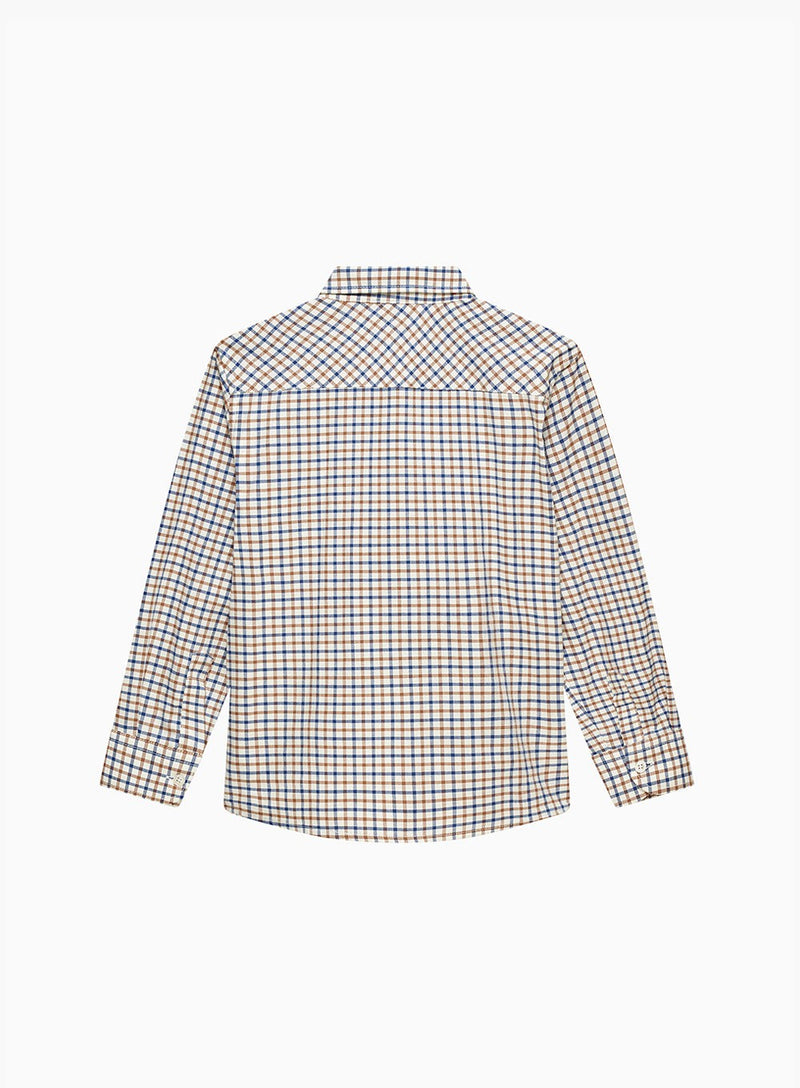 Chelsea Clothing Company Shirt Oliver Shirt in Camel Check