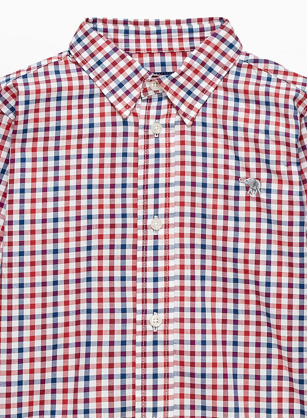 Chelsea Clothing Company Shirt Oliver Shirt in Red/Blue Gingham