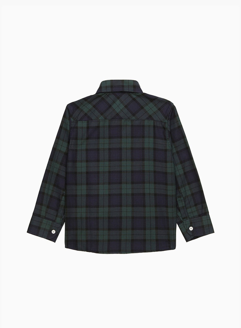Chelsea Clothing Company Shirt Thomas Shirt in Navy Tartan
