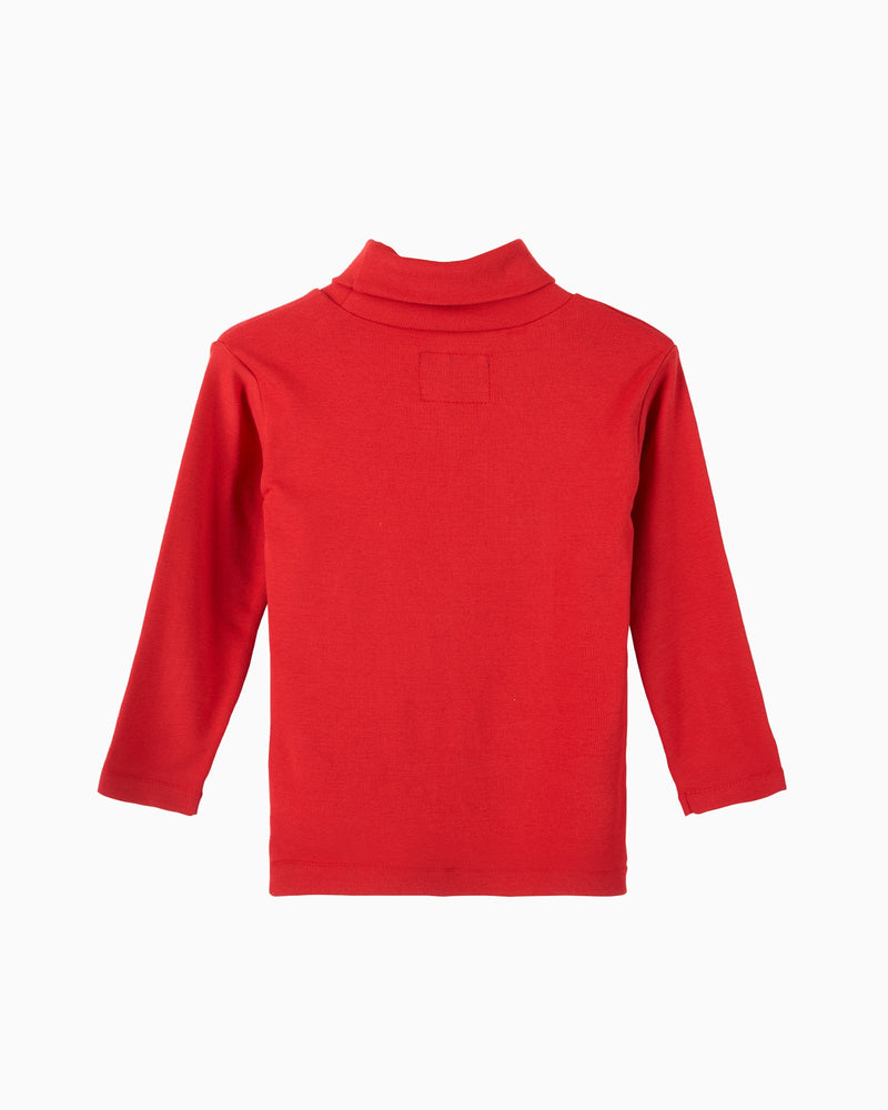 Chelsea Clothing Company Roll Neck Unisex Classic Roll Neck in Red