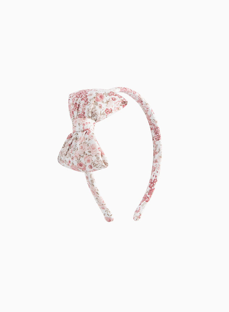 Confiture Alice Bands Big Bow Alice Band in Pink Floral