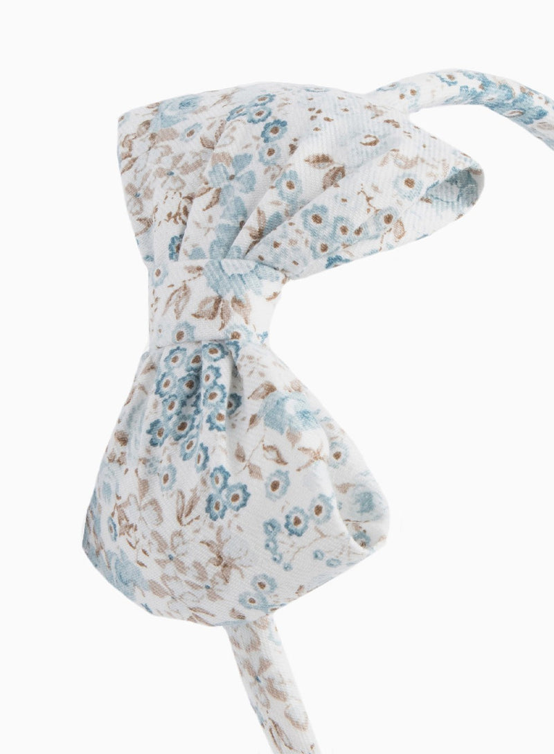 Confiture Alice Bands Big Bow Alice Band in Sea Blue Rose