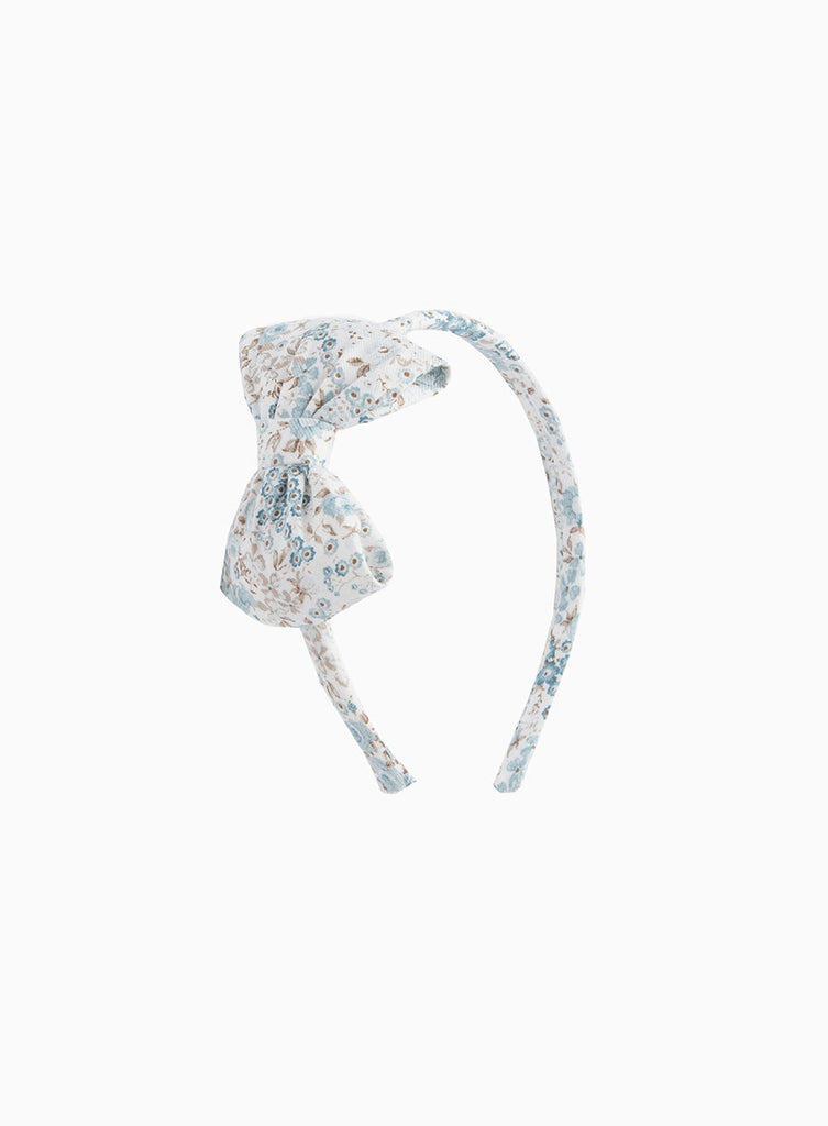 Confiture Alice Bands Big Bow Alice Band in Sea Blue Rose
