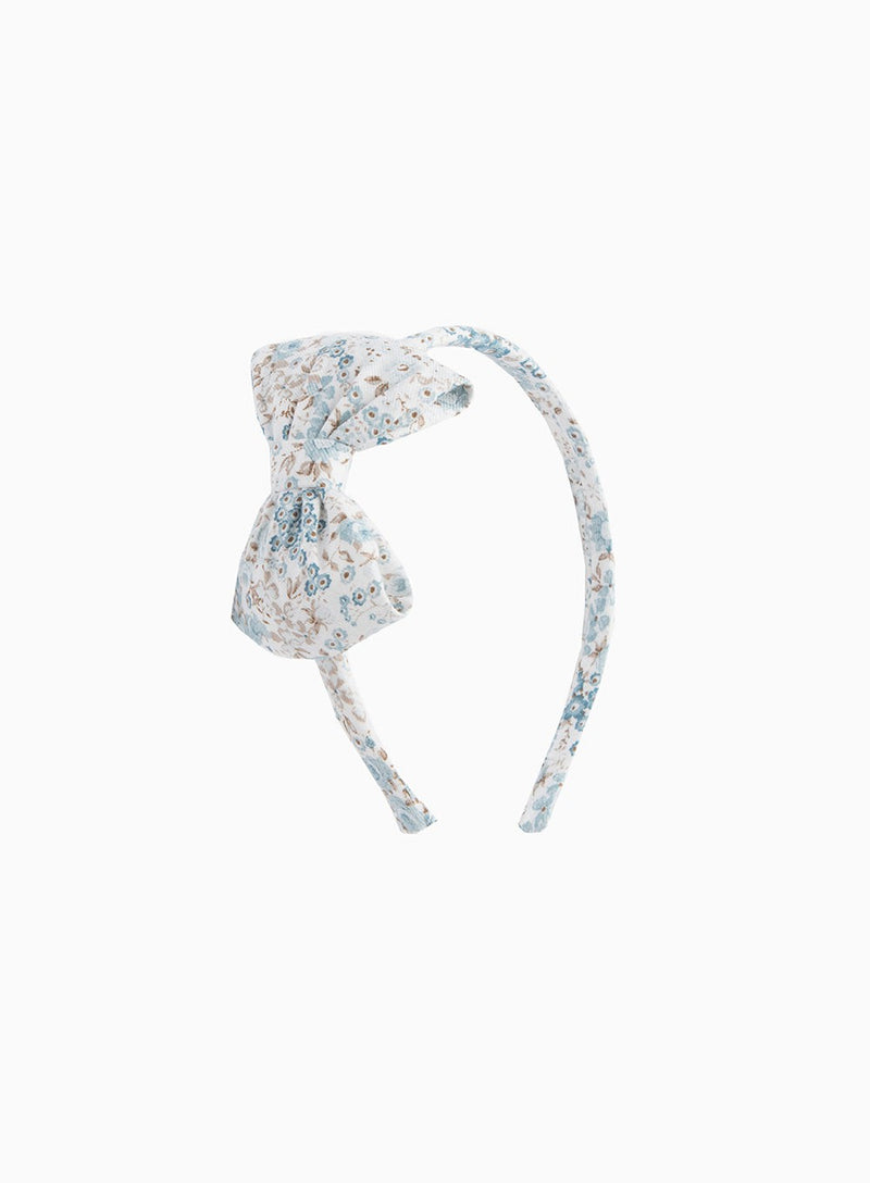 Confiture Alice Bands Big Bow Alice Band in Sea Blue Rose