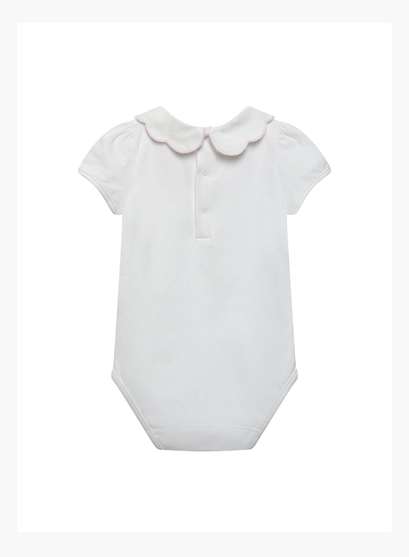 Confiture Body Baby Short-Sleeved Ava Embroidered Petal Body