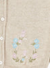 Confiture Cardigan Emily Embroidered Cardigan in Oatmeal