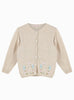 Confiture Cardigan Emily Embroidered Cardigan in Oatmeal