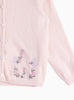 Confiture Cardigan Emily Embroidered Cardigan in Pink Pale