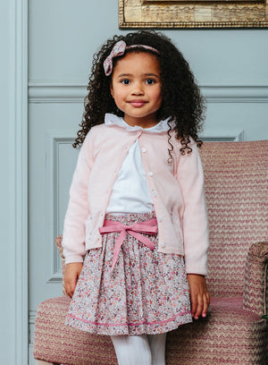 Confiture Cardigan Emily Embroidered Cardigan in Pink Pale