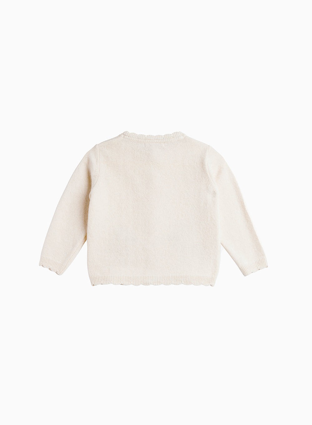 Baby Girls Bunny Cardigan in Winter White | Trotters