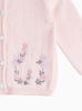 Confiture Cardigan Little Emily Embroidered Cardigan in Pale Pink