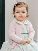 Confiture Cardigan Little Emily Embroidered Cardigan in Pale Pink