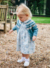 Confiture Cardigan Little Natasha Fair Isle Cardigan in Teal