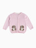 Confiture Cardigan Little Walter Puppy Cardigan in Pale Pink