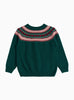 Confiture Cardigan Natasha Fair Isle Cardigan in Forest Green