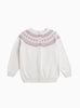 Confiture Cardigan Natasha Fair Isle Cardigan in Winter White