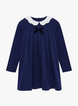 Confiture Dress Anna Petal Collar Dress in Navy