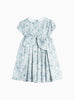 Confiture Dress Arabella Bloom Smocked Dress in Sea Blue Floral