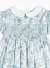 Confiture Dress Arabella Bloom Smocked Dress in Sea Blue Floral