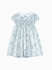 Confiture Dress Arabella Bloom Smocked Dress in Sea Blue Floral