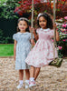 Confiture Dress Arabella Bloom Smocked Dress in Sea Blue Floral