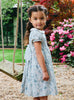 Confiture Dress Arabella Bloom Smocked Dress in Sea Blue Floral