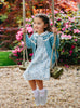 Confiture Dress Arabella Bloom Smocked Dress in Sea Blue Floral