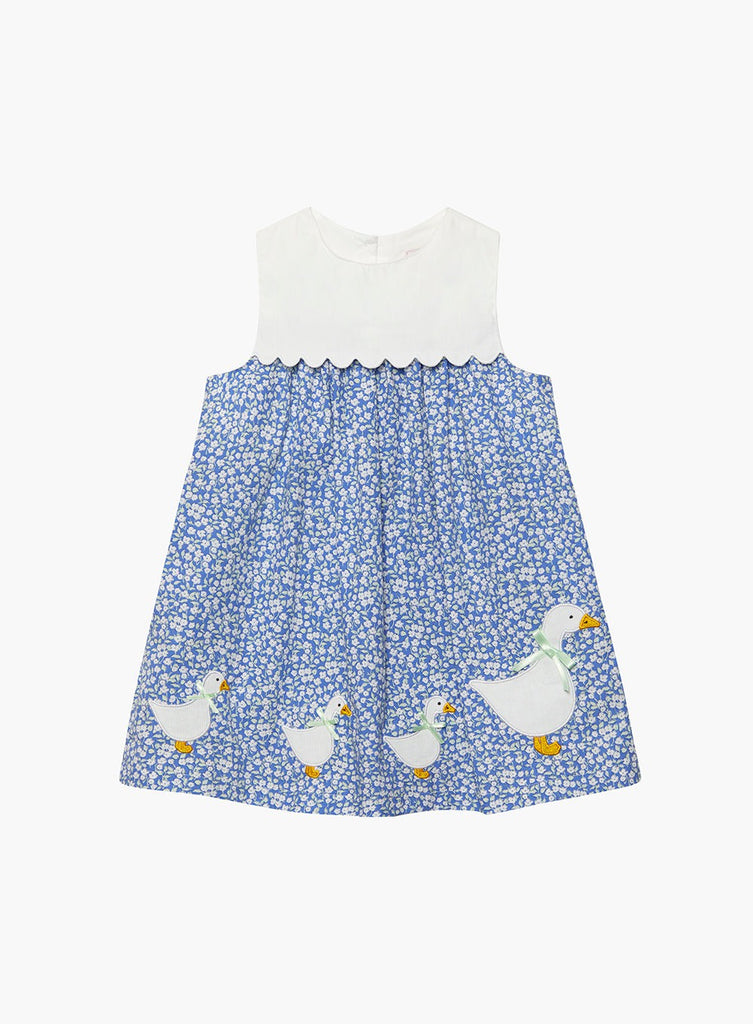 Confiture Dress Baby Duck Dress in Miniature Blue Floral