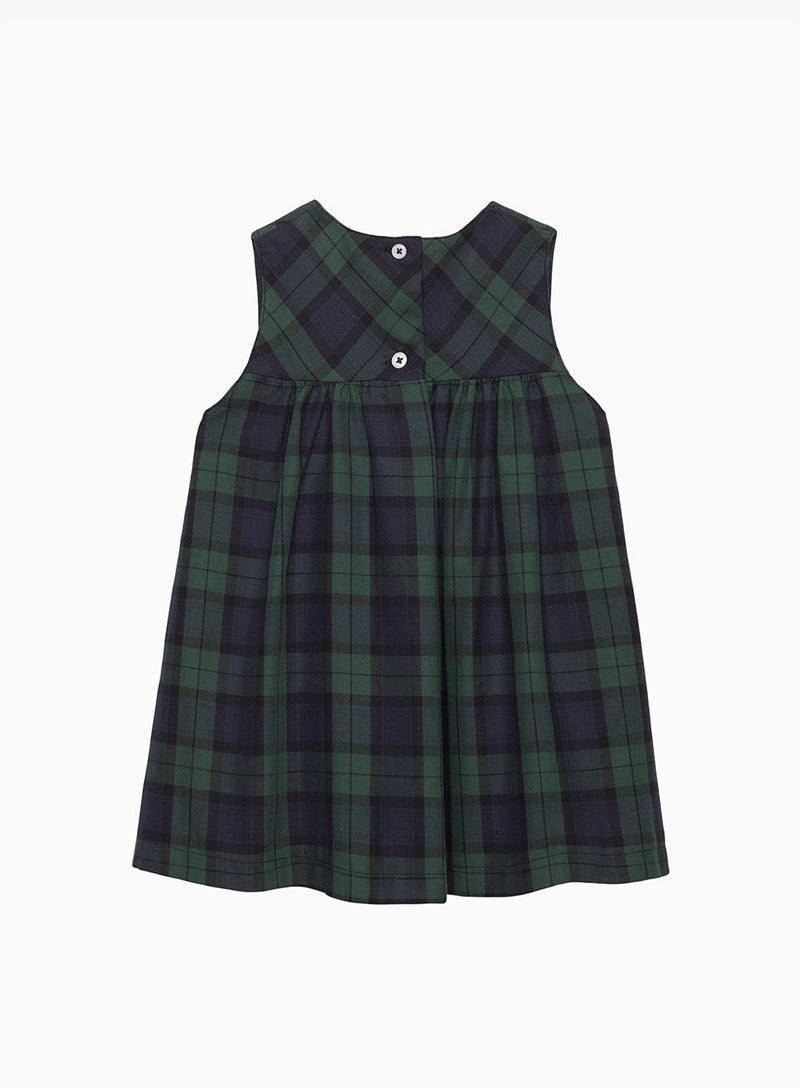 Confiture Dress Baby Scottie Tartan Pinafore