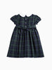 Confiture Dress Charlotte Smocked Dress in Navy Tartan