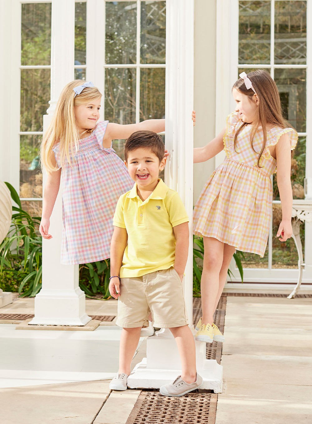 Greta Ric Rac Gingham Dress Trotters London